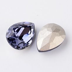 Cabochon di strass in vetro k9 a goccia sfaccettata&nbsp;RGLA-I001-14x10mm-011