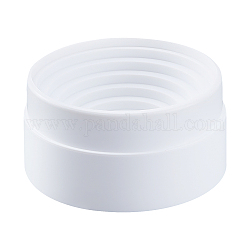 Telaio in plastica, accessori per boccette da laboratorio, rotondo e piatto, bianco, 101x50mm, diametro interno: 85.5mm