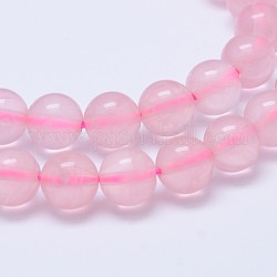 Madagascar naturel rose de perles de quartz Strads, AA grade, ronde, 6mm, Trou: 0.8mm, environ 65 / pcs brins, 15~16 pouce