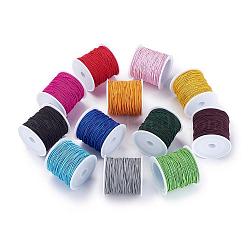 Elastic Cord, Mixed Color, 1mm, about 22.96 yards(21m)/roll