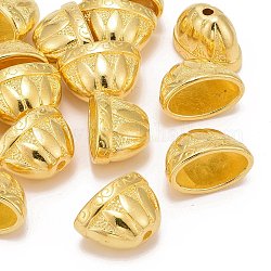 Alloy Bead Cone, Lead Free & Cadmium Free, Golden Color, about 14mm long, 20mm wide, 12mm thick, hole: 2.5mm, Inner Size:17x9mm
