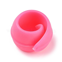 Garnrollenhalter aus Silikon, für Nähwerkzeuge, Perle rosa, 27x20 mm