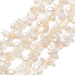 Naturales keshi abalorios de perlas hebras, perla cultivada de agua dulce, grado 3 un, dos lados pulidos, perlas barrocas, peachpuff, 6~8x4~5x3~4.5mm, agujero: 0.2 mm, aproximamente 71 pcs / cadena, 13.58 pulgada (34.5 cm)