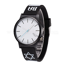 Кожа кварцевые наручные часы, Сплав с головой часы, чёрные, 245x20 мм, голова часов : 48x43x9 мм