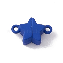 スター合金マグネットクラスプ  ペンダント・ネックレス製作用  ブルー  11x16x6mm  穴：1.5mm