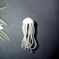 Sealife-Modell, UV-Harzfüller, Epoxidharz Schmuckherstellung, Qualle, weiß, 2.5x1 cm