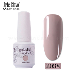 8ml de gel especial para uñas, para estampado de uñas estampado, kit de inicio de manicura barniz, marrón rosado, botella: 25x66 mm