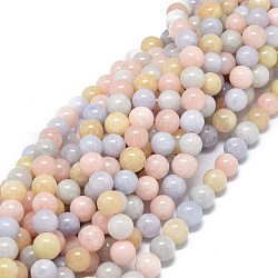 Fili di perline morganite naturale, tondo, 10~10.5mm, Foro: 1 mm, circa 39pcs/filo, 15.55 pollice (39.5 cm)