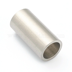 304 Magnetverschluss aus Edelstahl mit Klebeenden, Kolumne, Edelstahl Farbe, Bohrung: 4 mm, 16 mm