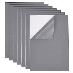 Esponja eva juegos de papel de espuma de hoja, con adhesivo en la espalda, antideslizante, Rectángulo, gris, 30x21x0.1 cm