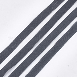 Ruban en tissu faux suède, Ruban de polyester, pour la fabrication d'arc de cheveux bricolage, gris ardoise, 10mm, environ 100yards / roll (91.44m / roll)