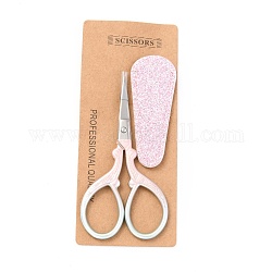 Stainless Steel Scissor, with Glitter Powder Protective Jacket, Pink, 9.3x4.75x0.4cm