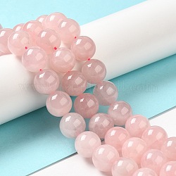 Madagascar naturel rose perles de quartz brins, ronde, 12mm, Trou: 1.2mm, Environ 33 pcs/chapelet, 15.94'' (40.5 cm)