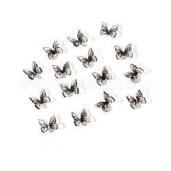 Encantos de uñas de mariposa de resina 3d, diseño de uñas, nail art decoración manicura herramientas accesorios, gris claro, 6~7x7~8x3mm, 100 unidades / bolsa