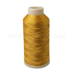 Metallic Thread, Embroidery Thread, 9-Ply, Goldenrod, 0.8mm, about 328.08 yards(300m)/roll