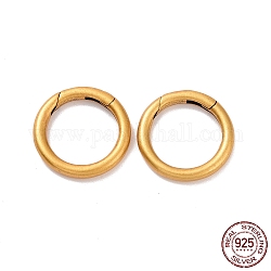 925 anello a molla in argento sterling, oro antico, 16.5x2mm, diametro interno: 12mm