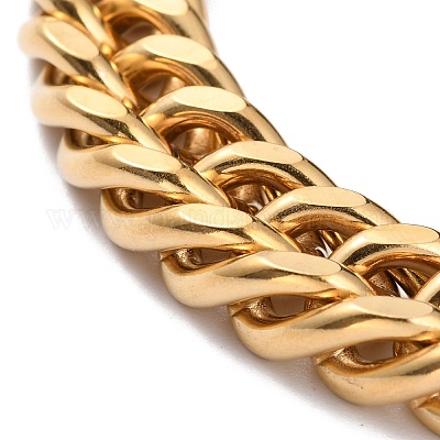 1шт модные браслеты из кубинской цепочки из нержавеющей стали 304 BJEW-DJ0001-80-1