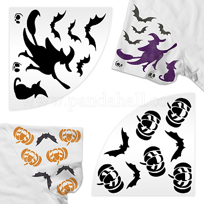 Halloween Buttons for Crafts - 200 Pcs Halloween Pumpkin Skull Witch Bat  Shaped