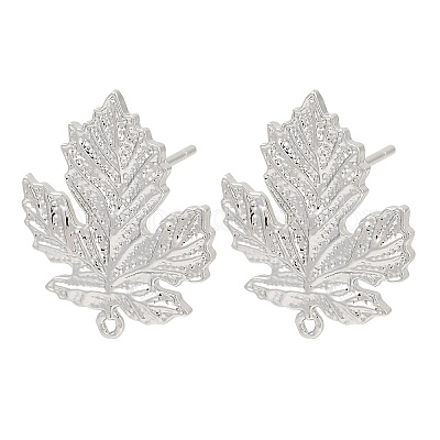 Fornituras de aretes de latón&nbsp;KK-Z099-04P-02-1