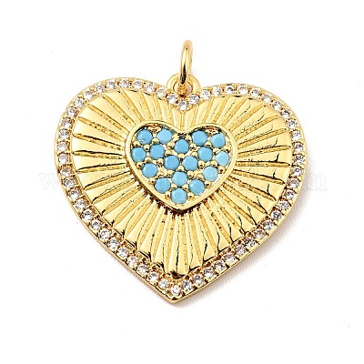 Латунные микро проложить кубического циркония подвески KK-E015-18G-1