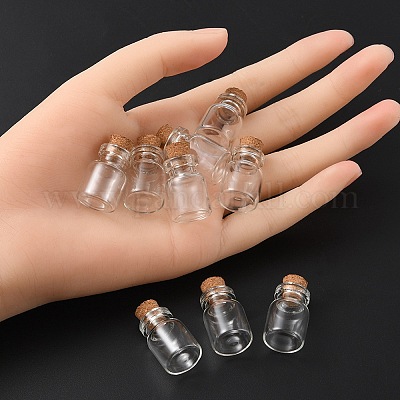 20 Uds. Mini botellas de vidrio pequeñas y bonitas al por mayor para  bisuterías 