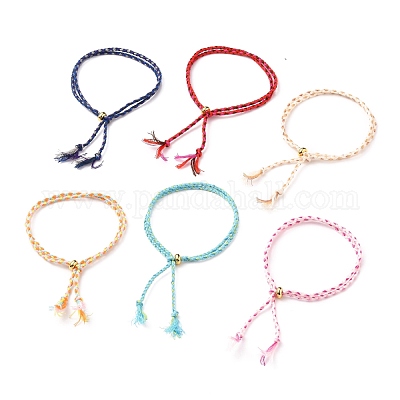 Braccialetti in cordoncino di cotone intrecciato all'ingrosso 