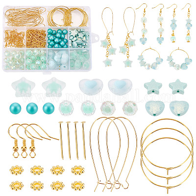 Shop PH PandaHall 247pcs Green Earring Making Kit for Jewelry