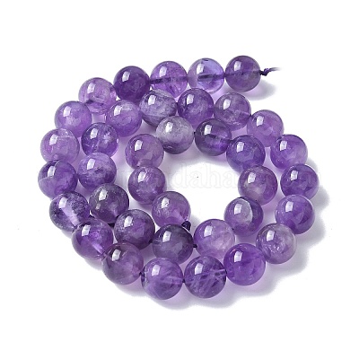 Natürlichen Amethyst Perlen Stränge&nbsp;G-R446-10mm-21-A-1