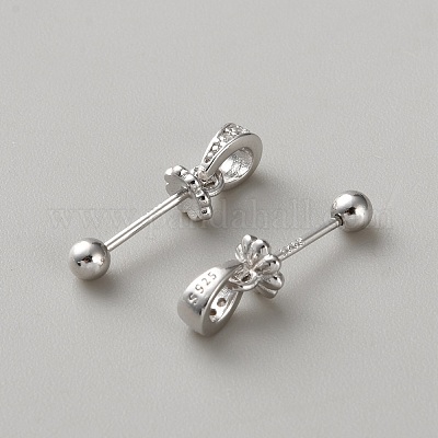 Подвески из стерлингового серебра с ромбиевым покрытием&nbsp;LS-STER-WH0008-70P-1