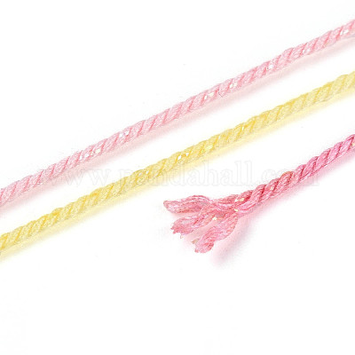 35 м окрашенный сегментный хлопковый шнур для макраме&nbsp;OCOR-T017-06C-1