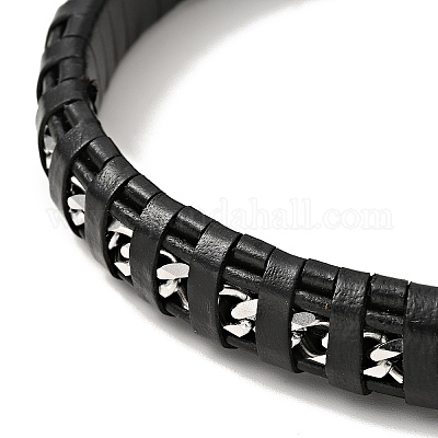 Black Spike Necklace with Slider Clasp