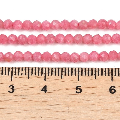 Природные родонит бисер нитей&nbsp;G-B175-D05-3mm-1