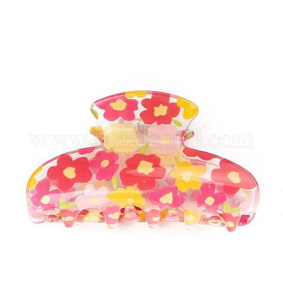 Blumen-PVC-Haarspangen&nbsp;LS-PW-WG88AB0-03-1