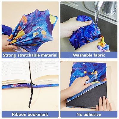 Couvertures de livres en polyester&nbsp;OFST-WH0009-001-1