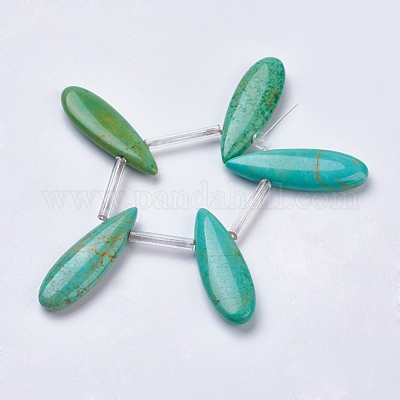 Brins de perles de magnésite naturelle&nbsp;X-TURQ-K003-09D-1