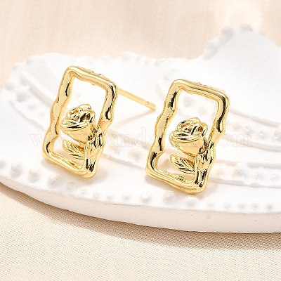 Orecchini in ottone&nbsp;EJEW-G432-01G-1
