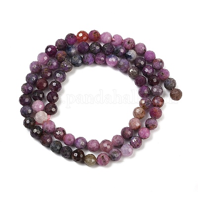 Натуральные рубиновые бисерные пряди&nbsp;G-B121-A01-01A-1