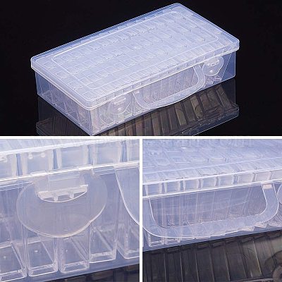 64 Grids Diamond Embroidery Box, Diamond Painting Storage Box, Bead  Organizer Case, Nail Art Storage Container