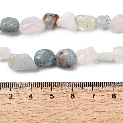 Природные морганит нитей бисера&nbsp;G-B161-B07-1