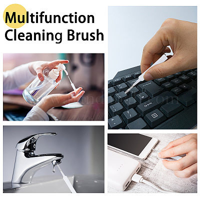 Маленькая пластиковая щетка для чистки отверстий для душа в ванной комнате&nbsp;LS-FIND-WH0152-10-1