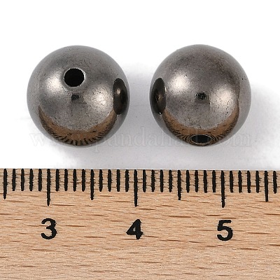 Пластиковые круглые бусины ccb&nbsp;ALUM-U001-08A-07-1