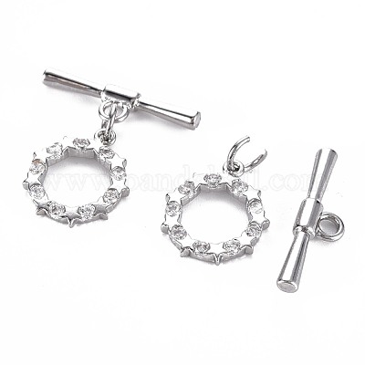 Латунные застежки-молнии из прозрачного кубического циркония KK-S356-500P-NF-1