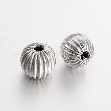 Citrouille 304 inox perles ondulées STAS-N056-04-10mm-1