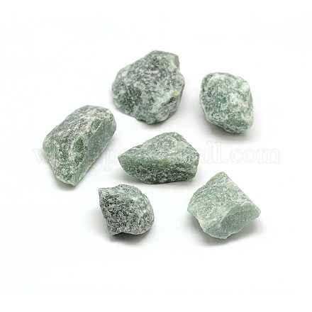 Nuggets Natural Rough Green Aventurine Gemstone Beads G-J202-G09-1