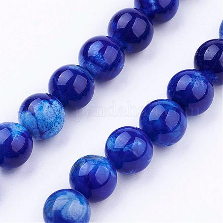 Natural Agate Bead Strands G-P289-02A-6mm-1