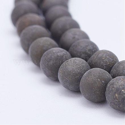 Pyrite naturelle brins de perles G-G670-09-4mm-1