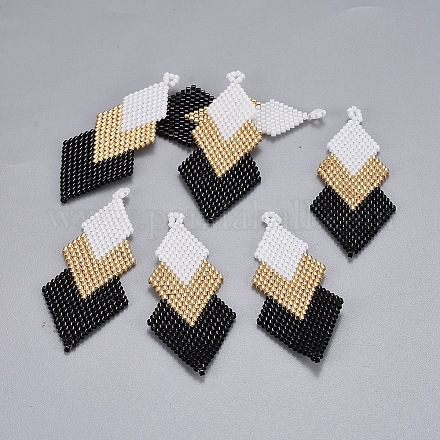 Perles de rocaille japonaises faites à la main gros pendentifs X-SEED-L008-010-1