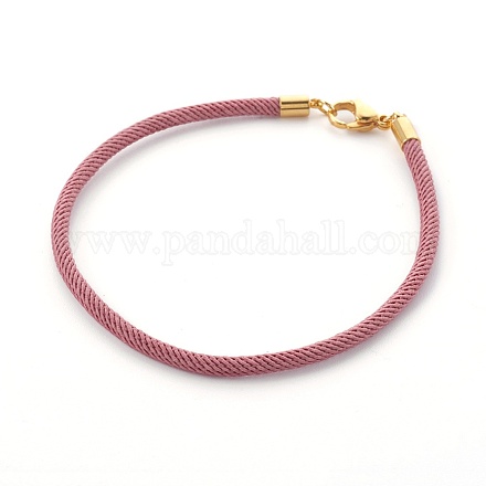 Плетеный браслет из хлопкового шнура MAK-L018-03A-05-G-1