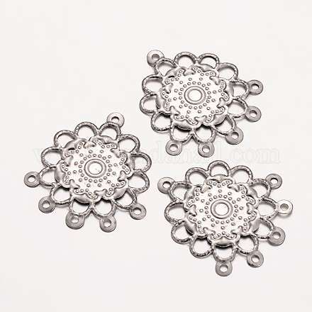 Flower Iron Filigree Joiners IFIN-O010-34-1