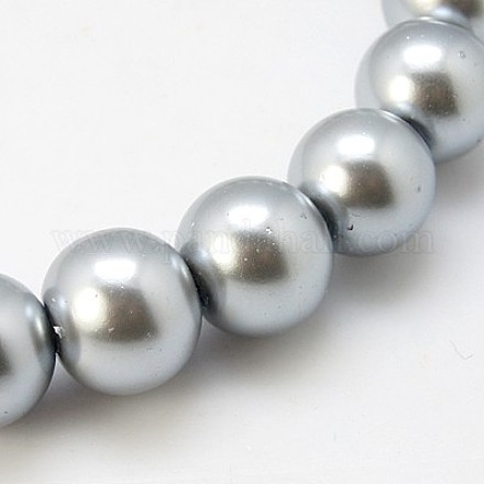 Perles en verre nacré X-HY-3D-B18-1